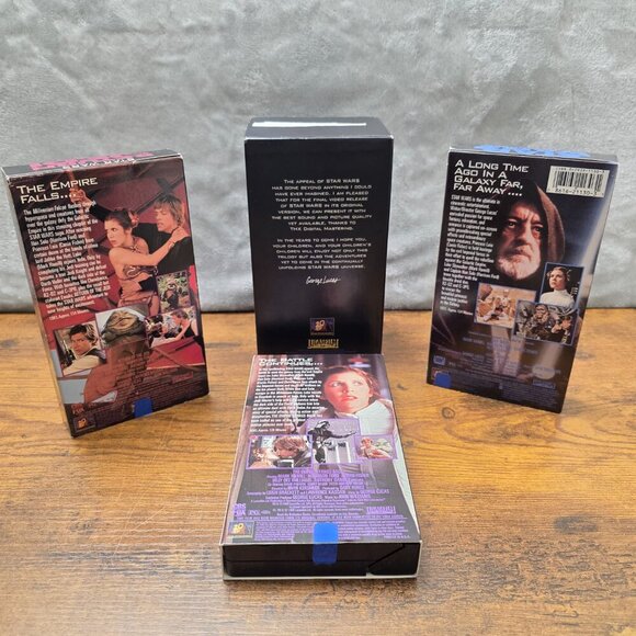 Star Wars VHS Trilogy Set 1995 - Pre-Owned - Picture 8 of 8